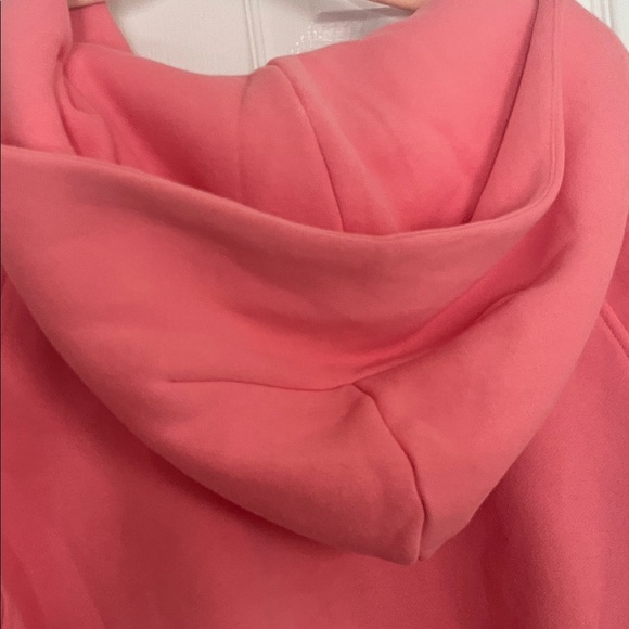 Soft Pink Lily Pink Sweatshirt with hood, front hand pocket, and thumb holes. - Picture 5 of 5